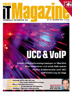 Swiss IT Magazine Cover Ausgabe 2009/itm_200912