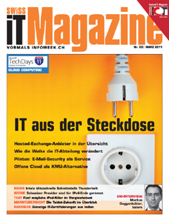 Swiss IT Magazine Cover Ausgabe 2011/itm_201103
