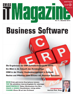 Swiss IT Magazine Cover Ausgabe 2013/itm_201311
