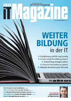 Swiss IT Magazine Cover Ausgabe 2018/itm_201803