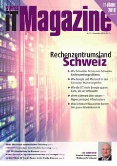 Swiss IT Magazine Cover Ausgabe 2018/itm_201811