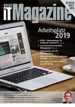 Swiss IT Magazine Cover Ausgabe 2019/itm_201901