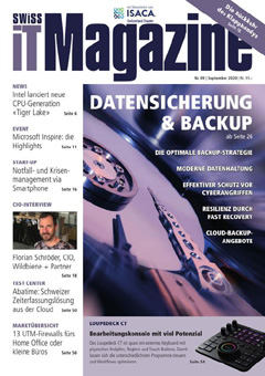 Swiss IT Magazine Cover Ausgabe 2020/itm_202009