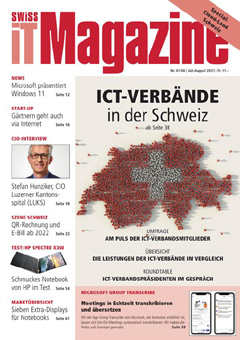 Swiss IT Magazine Cover Ausgabe 2021/itm_202107