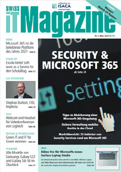 Swiss IT Magazine Cover Ausgabe 2022/itm_202203