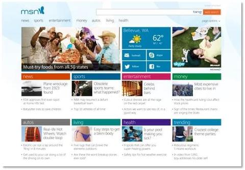 Microsoft zeigt MSN für Windows 8