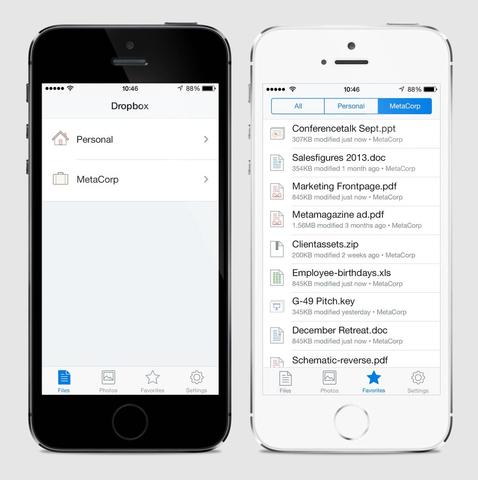 Dropbox bereit für iPhone 6 und 6 Plus