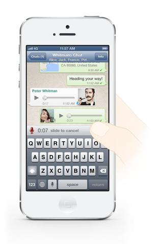 Whatsapp führt Sprachnachrichten ein