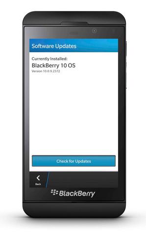 Erstes Update für Blackberry Z10
