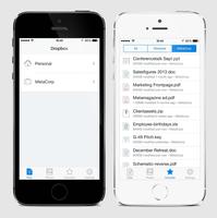 Bild zu «Dropbox bringt private und Geschäftskonten zusammen — Vorschau auf iOS 7 Version»