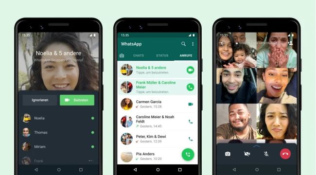 Neue Funktion für Whatsapp-Gruppenanrufe 