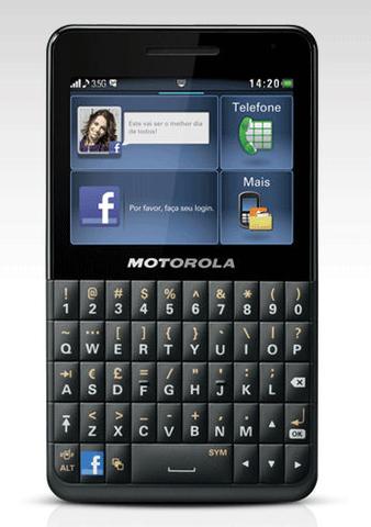 Motorola-Handy mit Facebook-Taste