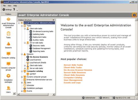 Avast Enterprise und Small Office Administration 