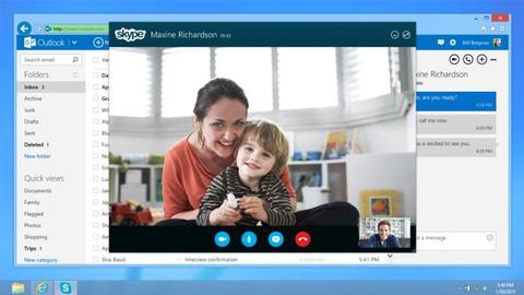 Skype wird in Outlook.com integriert
