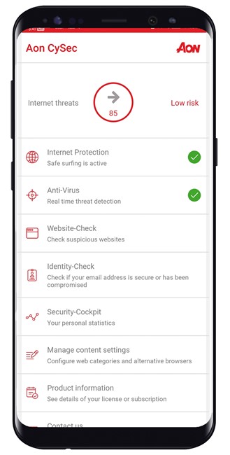 Mobile App für Online-Schutz in Echtzeit