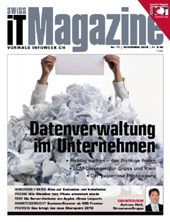 Swiss IT Magazine Cover Ausgabe 2009/itm_200911