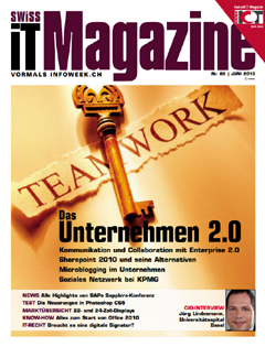 Swiss IT Magazine Cover Ausgabe 2010/itm_201006