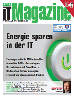 Swiss IT Magazine Cover Ausgabe 2011/itm_201104