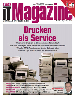 Swiss IT Magazine Cover Ausgabe 2011/itm_201109