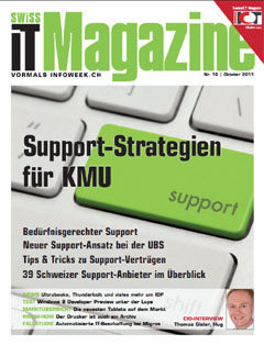 Swiss IT Magazine Cover Ausgabe 2011/itm_201110
