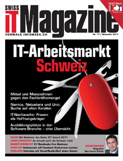 Swiss IT Magazine Cover Ausgabe 2011/itm_201111