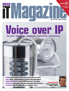 Swiss IT Magazine Cover Ausgabe 2013/itm_201301