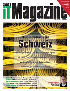 Swiss IT Magazine Cover Ausgabe 2014/itm_201407