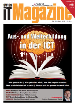 Swiss IT Magazine Cover Ausgabe 2015/itm_201503