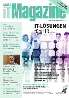 Swiss IT Magazine: Cover der Ausgabe 2020/07