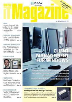 Swiss IT Magazine Cover Ausgabe 2020/itm_202006