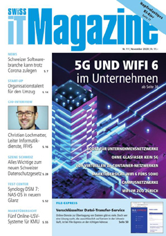 Swiss IT Magazine Cover Ausgabe 2020/itm_202011