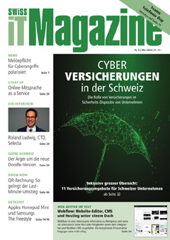 Swiss IT Magazine: Cover der Ausgabe 2022/05