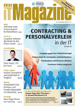 Swiss IT Magazine: Cover der Ausgabe 2022/09