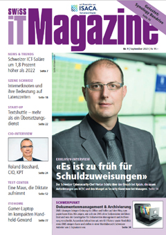 Swiss IT Magazine Cover Ausgabe 2023/itm_202309