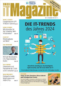 Swiss IT Magazine Cover Ausgabe 2023/itm_202312