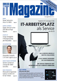 Swiss IT Magazine: Cover der Ausgabe 2024/04