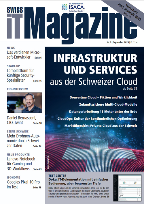 Swiss IT Magazine Cover Ausgabe 202509
