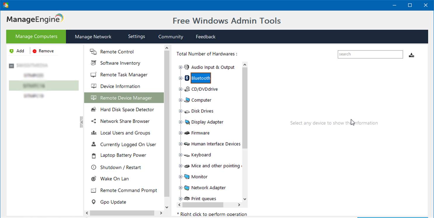 Desktop Central Free Windows Admin Tools