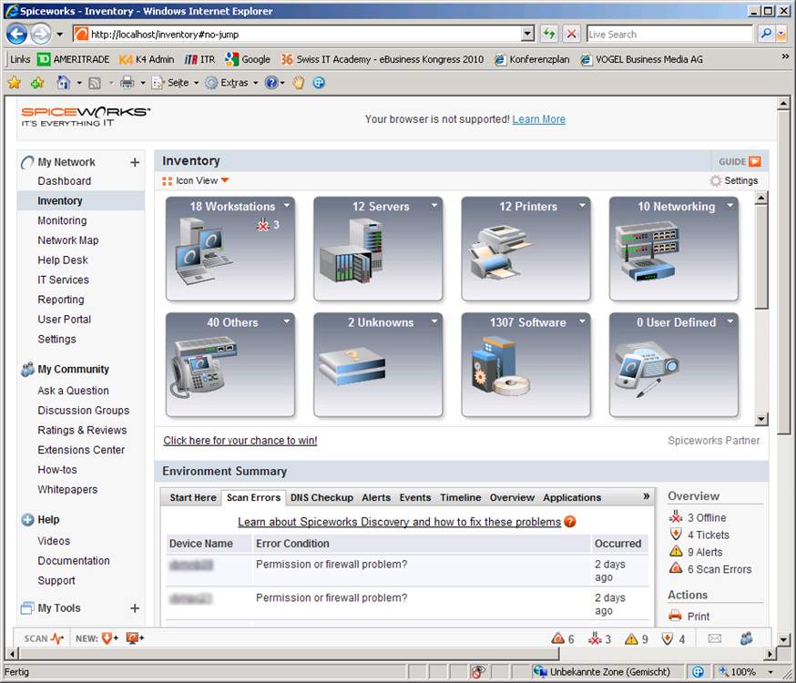 Spiceworks IT Management Desktop