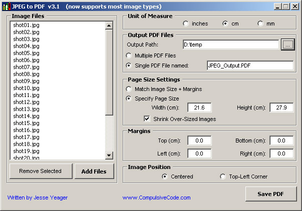 Image To PDF or XPS