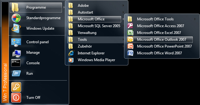 Classic Windows Start Menu