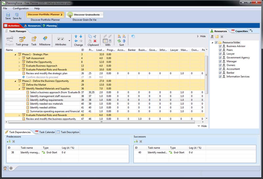 PlanningForce Express Planner