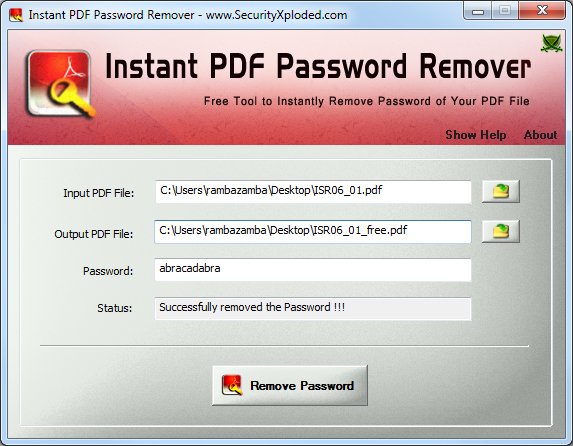 PDF Password Remover