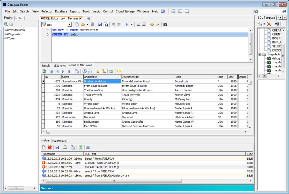 Database Editor