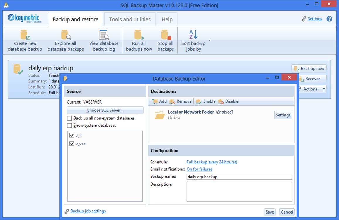 SQL Backup Master Free