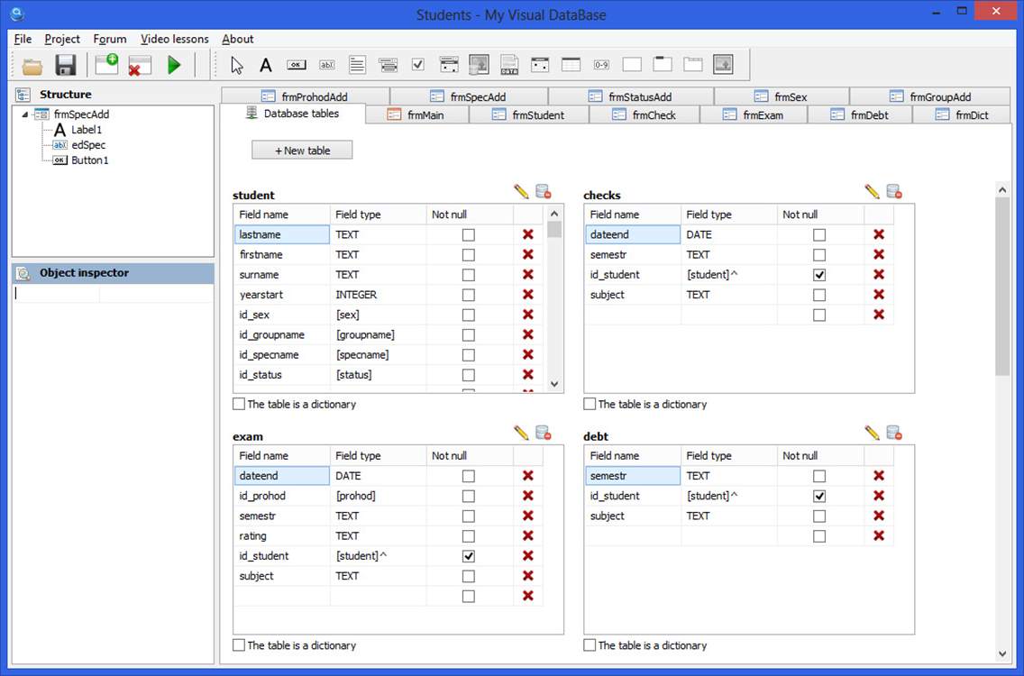 My Visual Database