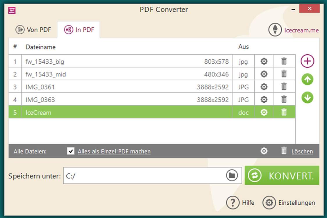 Icecream PDF Converter