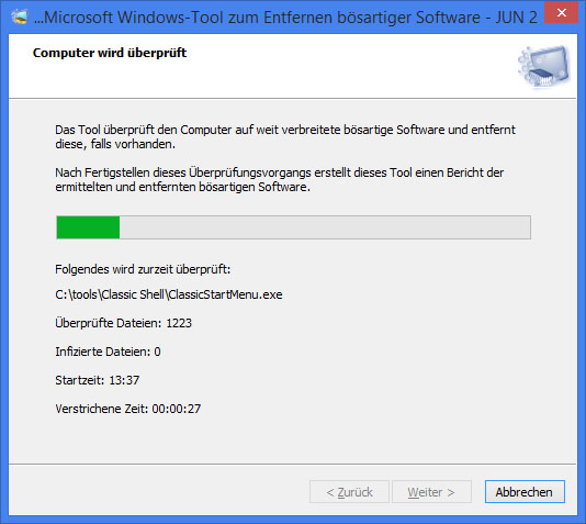 Microsoft Malicious Software Removal Tool