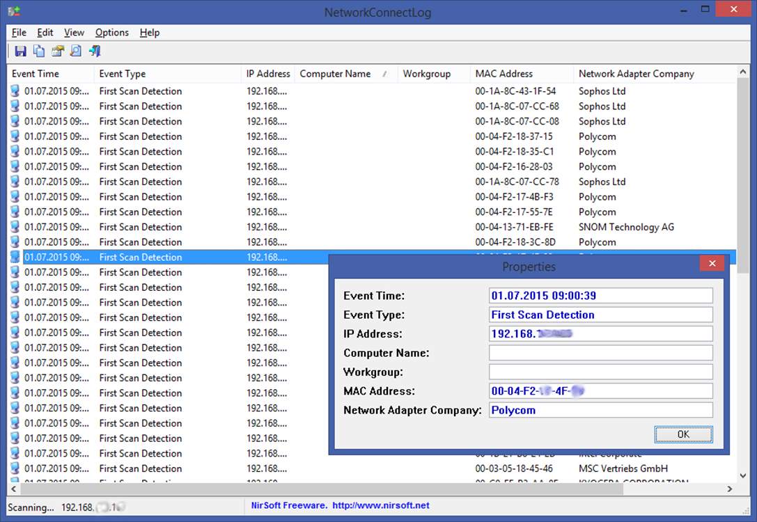 NetworkConnectLog