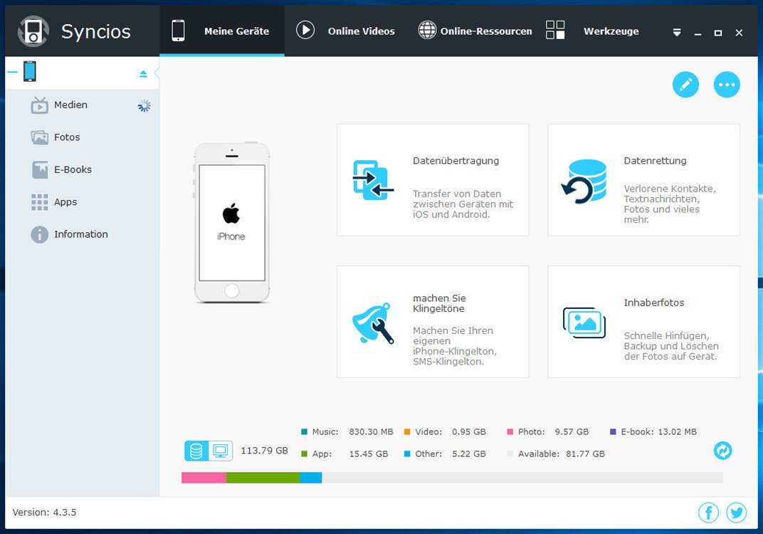 Syncios iOS & Android Manager